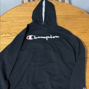 Champion Black Pullover Hoodie